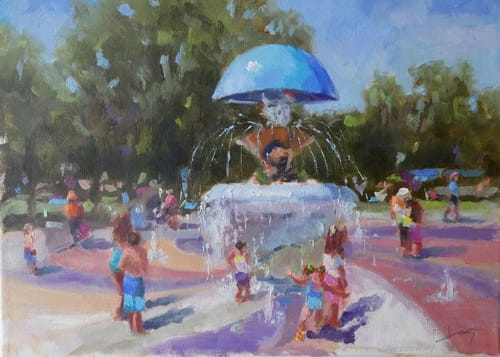 Click to view detail for Acacia Park Fun 12x16